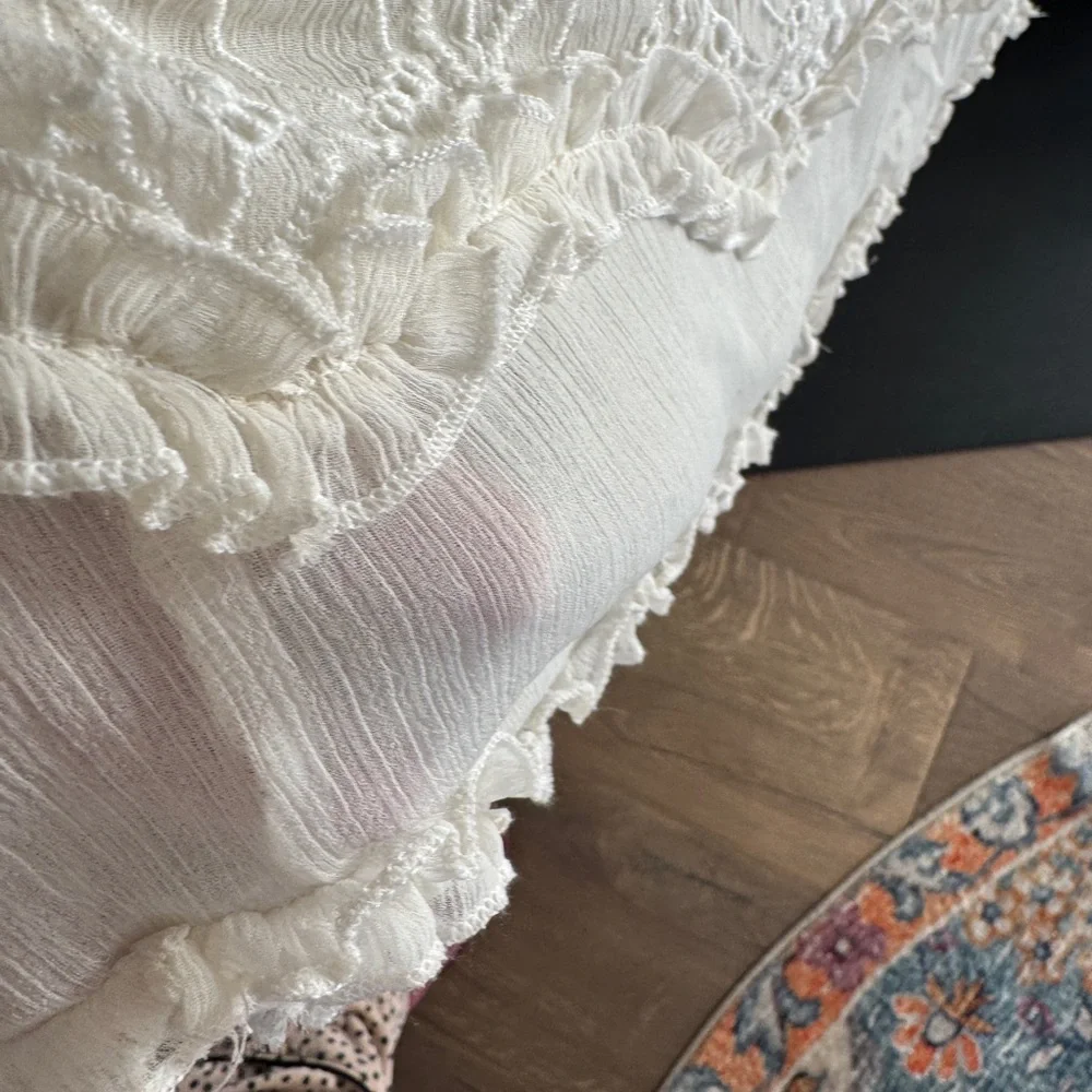 Free People Cream Lace Skirt - Picture 5 of 8